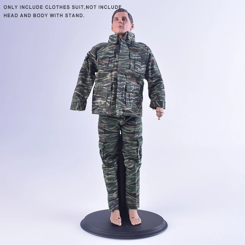 1/6 Sca ActionFigureMilitary форма с рисунком Тигр камуфляжным принтом одежда для девочек