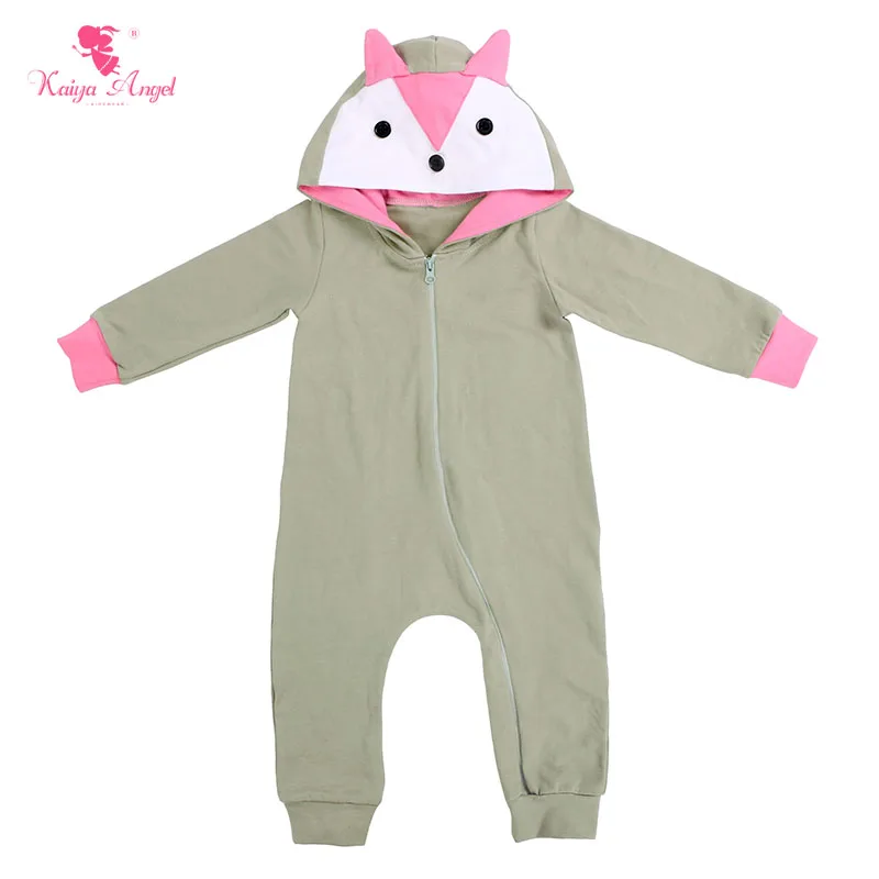 2017 Kaiya Angel Hot  Newborn Girl Boy Romper Zipper Jumpsuit Baby Boy Winter Clothes Birthday Infant Outfit Wholesale Sets