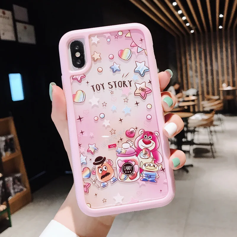 Милый мультфильм 3D тиснение для iphone 11 pro Max анти-осень чехол для iphone 7 8 Plus X XR XS MAX чехол для телефона акриловая задняя крышка