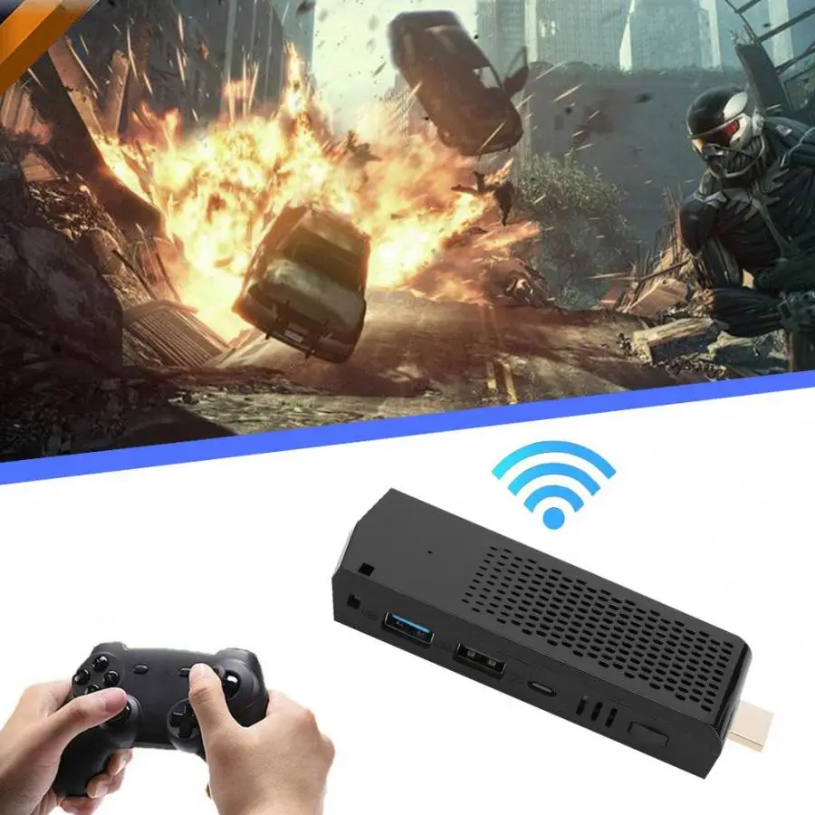 T6 Z8350 Портативный 4G+ 64G двухдиапазонный Wifi+ BT Мини ПК компьютер для Windows10