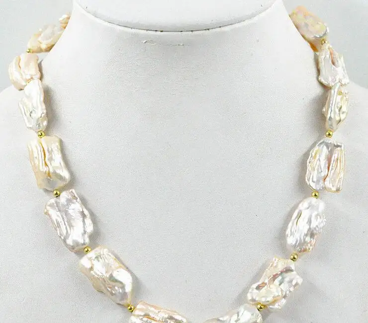 HOT New BEAUTIFUL 15X20MM south sea Pink baroque pearl necklace 18&quot | Украшения и аксессуары