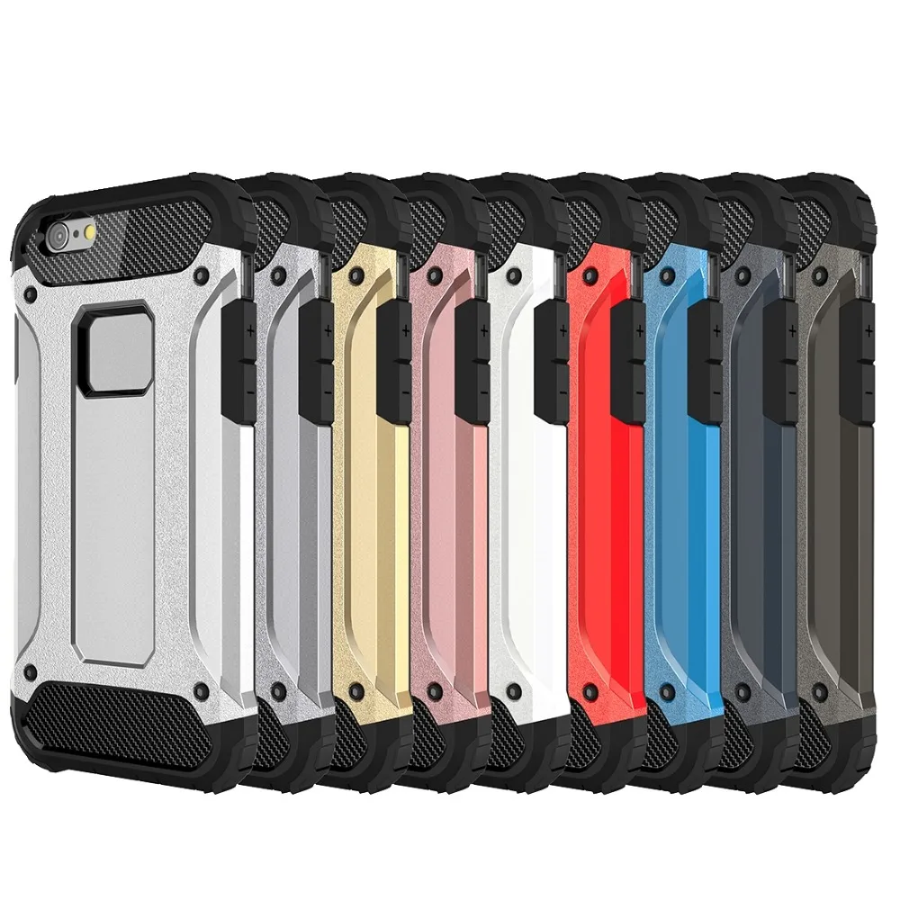 Новый дизайн армированный комбинированный чехол из ТПУ и поликарбоната для iPhone 6