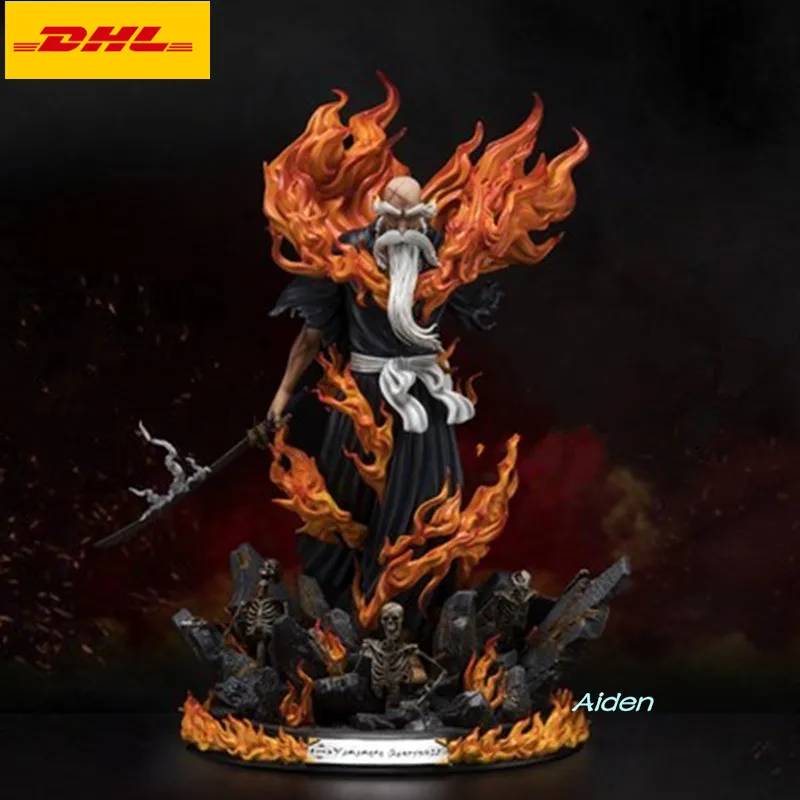 1" BLEACH Soul society статуя Yamamoto Genryuusai Shigekuni Бюст Полная длина портрет GK фигурка модель игрушки коробка 40 см Z402 - Цвет: Оранжевый