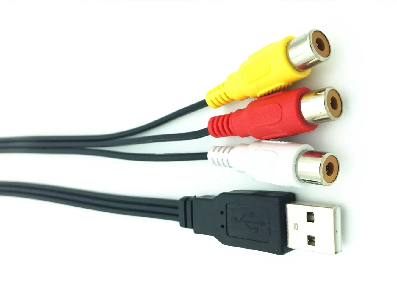 USB к 3RCA шин AV аудио кабель 3rca революция три лотоса женский медной