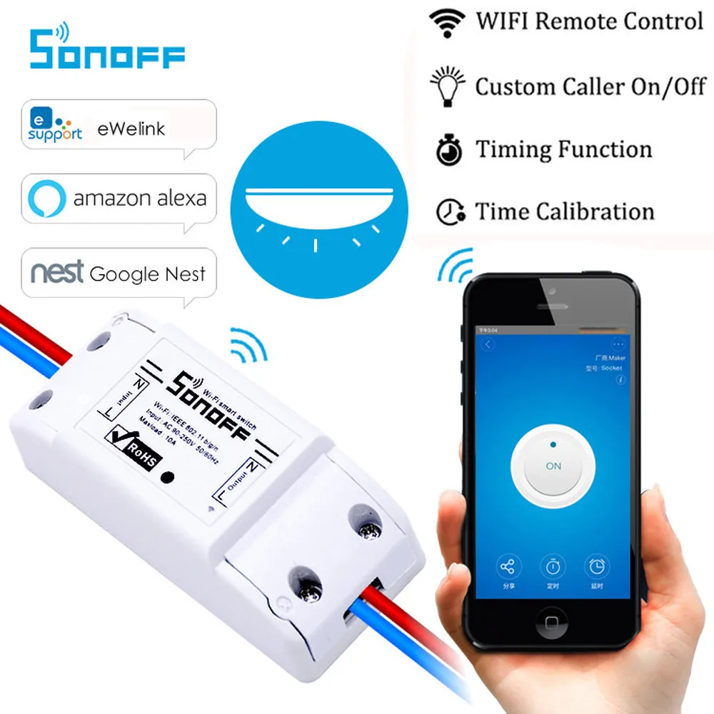 Sonoff Smart Home WiFi Wireless Switch Module For Apple Android APP Control | Обустройство дома