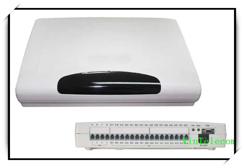 High quality VinTelecom CP416 Telephone PABX / PBX Centrales telefonicas with 4 Lines x 16 Extensions