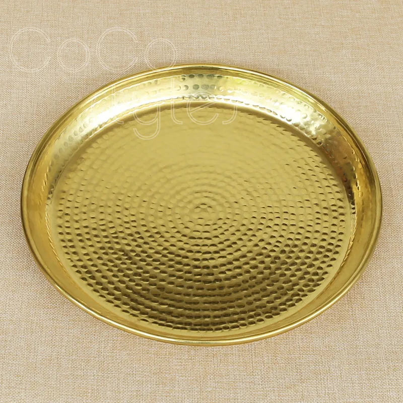 Cocostyles InsFashion high-end gold and rose handmade brass fruit tray for fashion home decor high class restaurant | Дом и сад