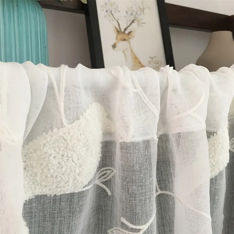 Креативные романтичные занавески из тюля для кухни модные декоративные ML74B