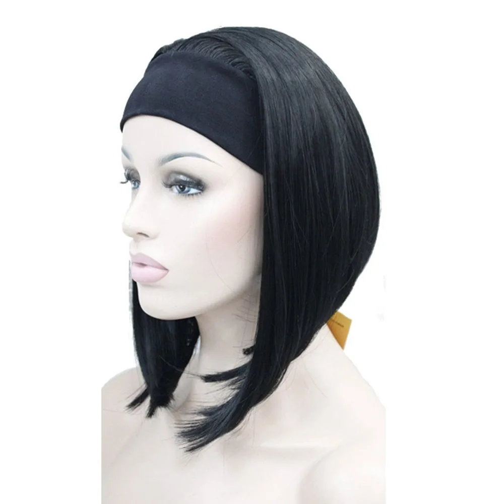 StrongBeauty средние Натуральные Прямые парики 3/4 черный/светлый женский парик с