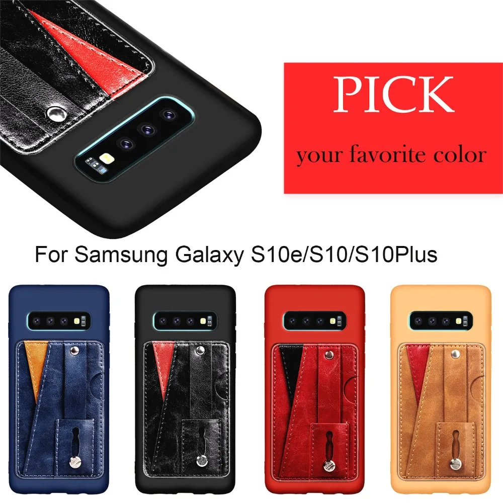 Новая полиуретановая + ТПУ кожаная защитная задняя крышка с карманом для карт