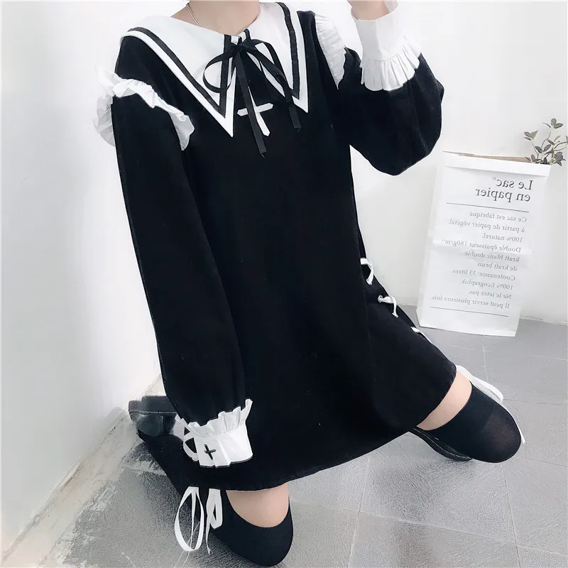 Фото Japanese Women Black Lolita Style Cute Tutu Dress Gothic Dark Ruffles Pleated Cosplay Costume Girl's Kawaii Lace Layered Dresses Женская Japanese Women Black Lolita Style Cute Tutu Dress Gothic Dark Ruffles Pleated Cosplay Costume Girl's Kawaii Lace Layered Dresses Женская