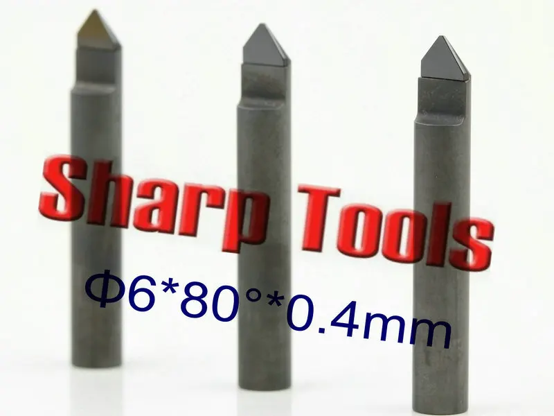 

Shank 6*0.4mm 80 Degree V PCD Tools CNC Diamond Milling Cutter Router Bits for Granite Stone 3D Carving End Mill Engraving Bits