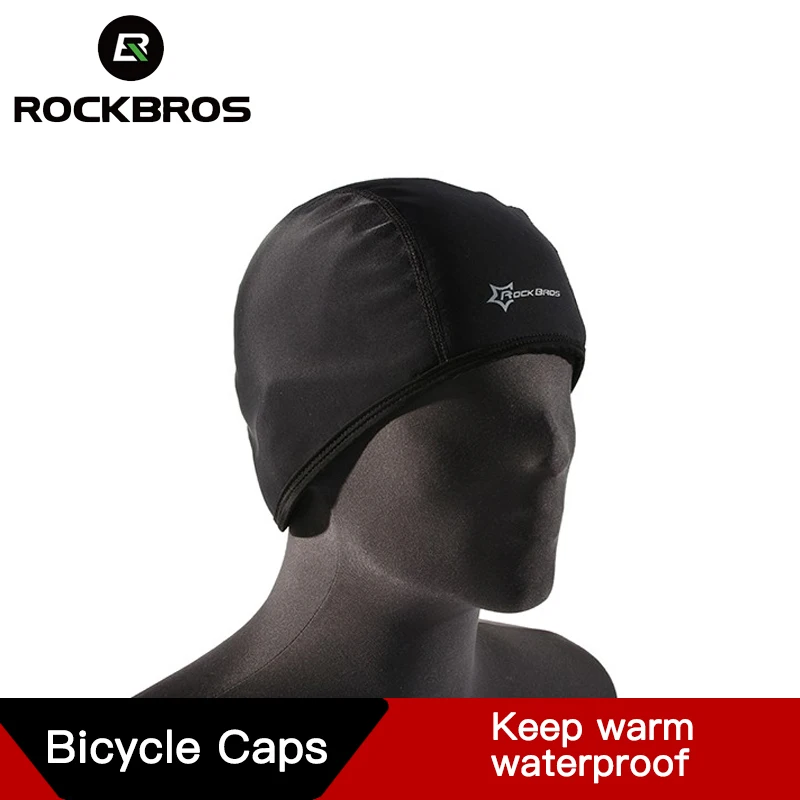 ROCKBROS походная Лыжная Шапка Зимняя флисовая термальная MTB велосипедная велосипедные колпачки велосипедная шапка для езды на открытом воздухе спортивная ветрозащитная шапка маска