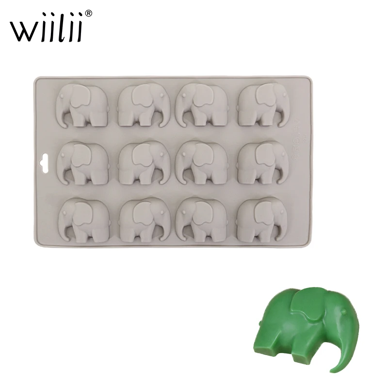 Силиконовая форма в форме слона для шоколада печенья помадки торта инструмент