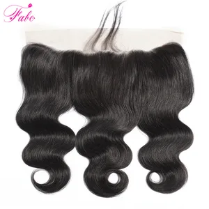 Волосы FABC, бразильские волосы, волнистые, 13x4, кружева, Фронтальная застежка, человеческие волосы Реми, Фронтальная застежка, естественный цвет, 10-22 дюйма