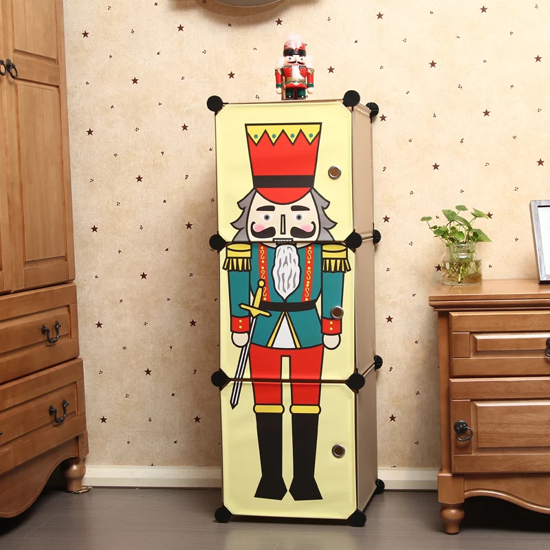 Шкаф гардероб с 3 ящиками большие простые шкафы армированные ткани из Оксфорд