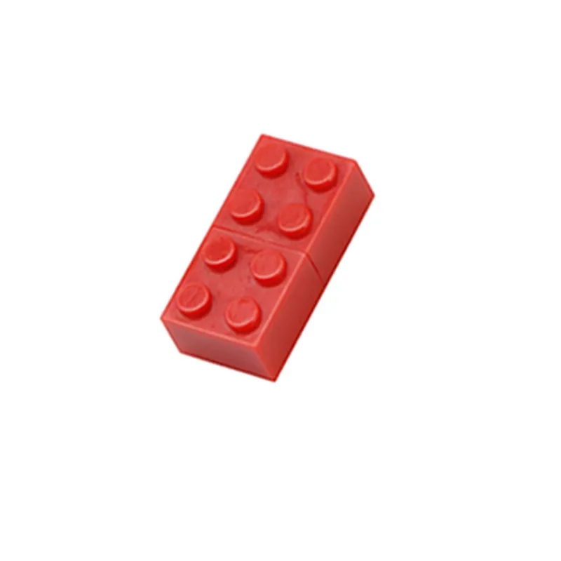 red Флеш-накопитель, строительные блоки, usb флеш-накопитель, 4 ГБ, 8 ГБ, 16 ГБ, 32 ГБ, 64 ГБ, 128 ГБ, игрушка, кирпичная память, usb флешка, креативный подарок, флешка - Цвет: red