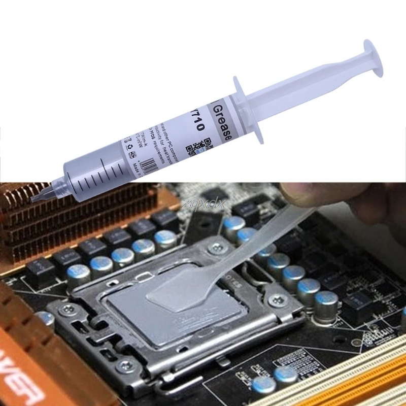 Термальная смазка CPU для чипсета серебряная 30 г охлаждения силиконовая паста