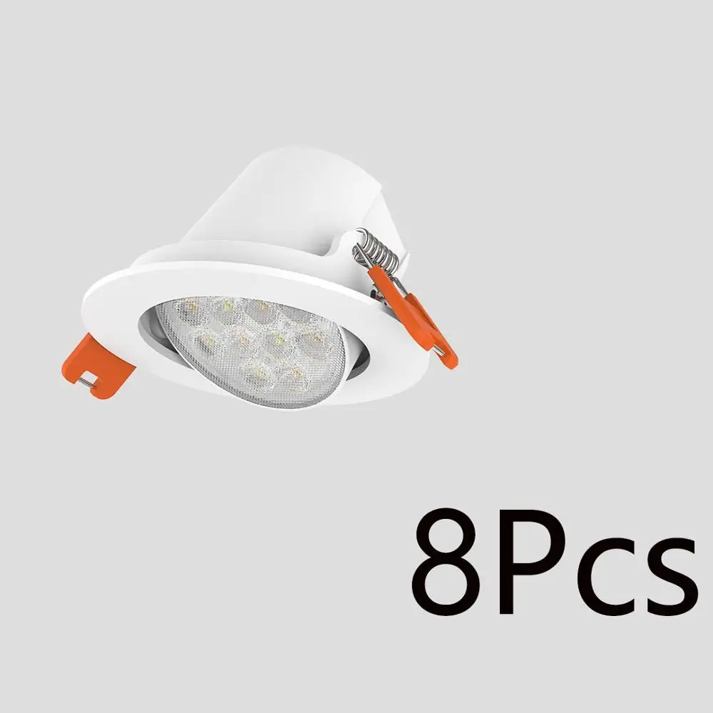 8pcs В комплекте распродажа новейший Xiao mi jia Yeelight Bluetooth сетчатая версия умный прожектор работает с yeelight шлюзом для mi home app - Цвет: 8pcs