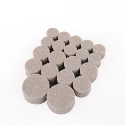 

Round Felt Pads Set Table Chair Sofa Furniture Appliance Protection Cushion Gasket Floor Abrasion Protector Guards Beige Brown