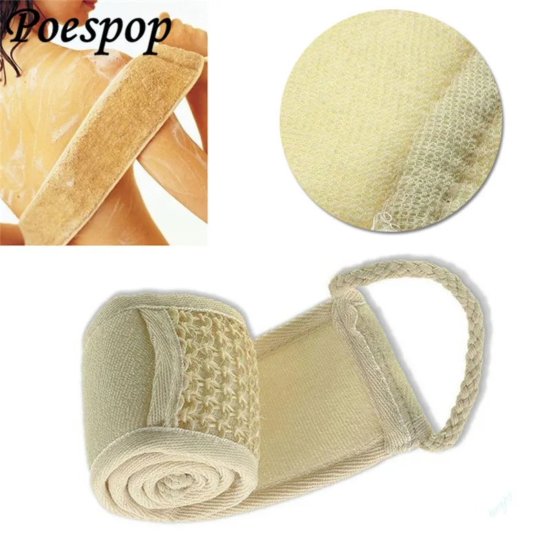 Массажное полотенце POSEPOP из пеньки натуральное мягкое отшелушивающее для мытья