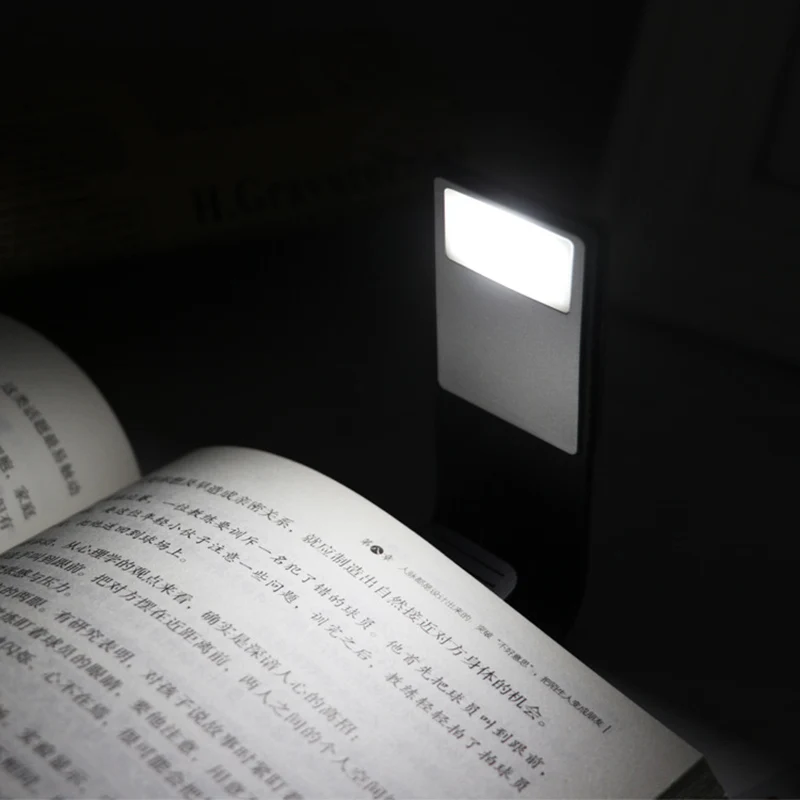 Светодиодный светильник для чтения usb зарядка Закладка ночник с зажимом спальни