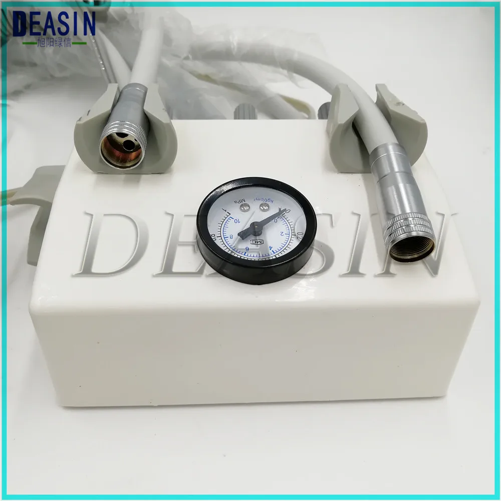 Dental Lab Portable Turbine Unit  3 way syringe 2 tube 4 holes work with Air Compressor