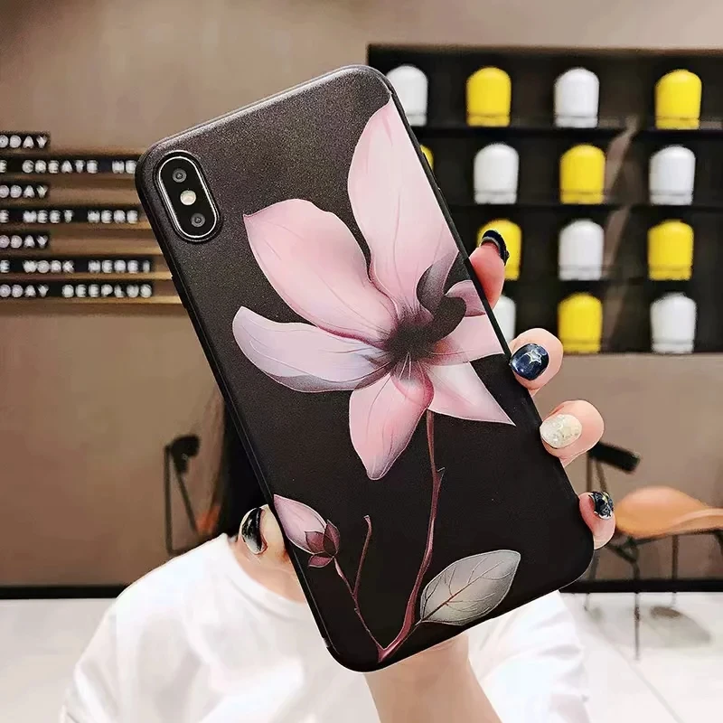 Матовый чехол для iPhone 7 8 Plus телефона iPhone6 6s силиконовый мягкий из ТПУ X XR XS MAX 5 5S |