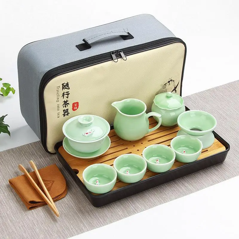 Керамический чайный сервиз горшок чайник Gaiwan чайная чашка для Пуэр китайский