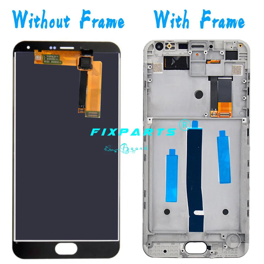 100% оригинальное качество LCD + рамка MEIZU M2 Note ЖК экран Замена Lcd дигитайзер сборка|lcd