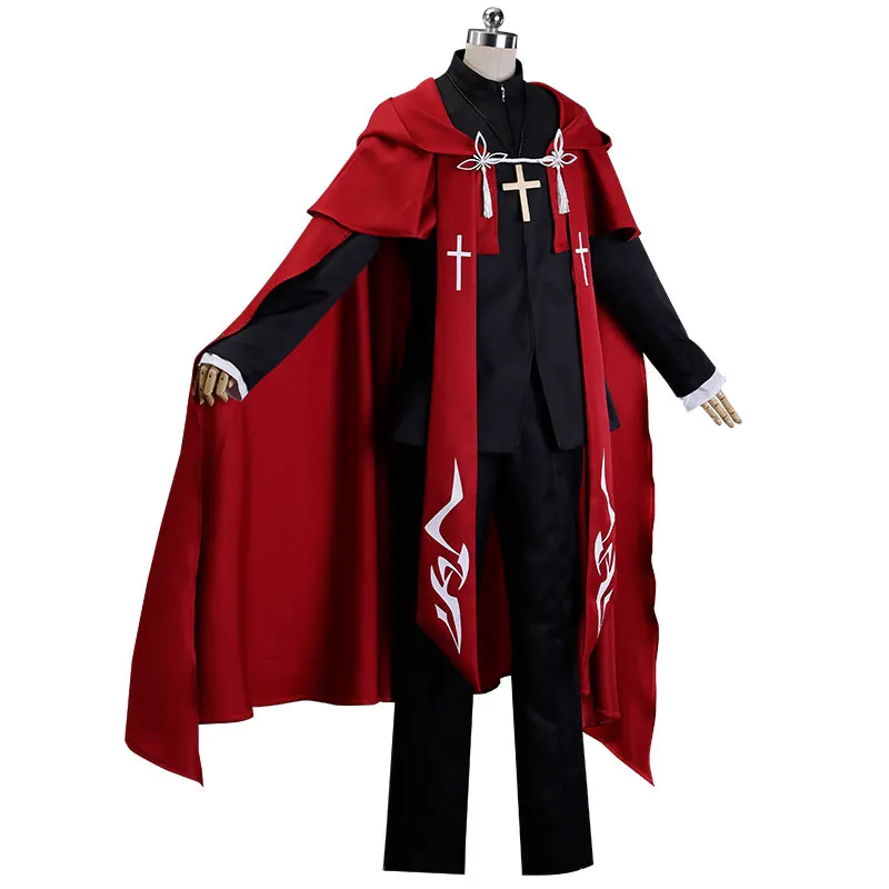 Бесплатная доставка косплей костюм Fate/Apocrypha Kotomine Shiro на Хэллоуин Униформа рубашка