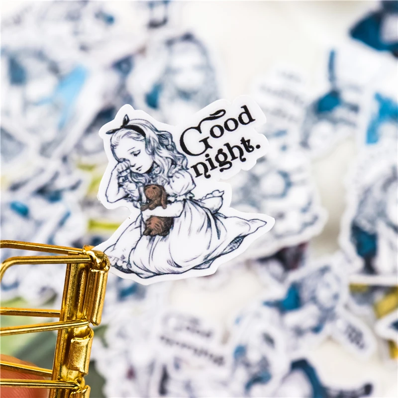 38 шт. милые самодельные наклейки для девочек/Алисы стайлинга автомобиля