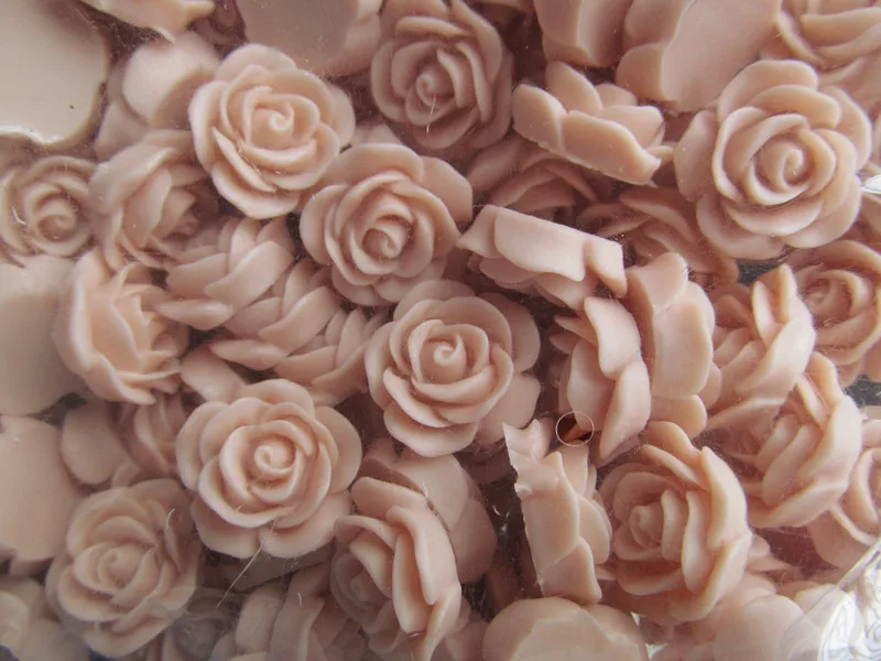 100pcs 18mm rubber pink beautiful rose blank flatback resin cabochon charm findingphone decoration kitdiy accessory jewellery free global shipping