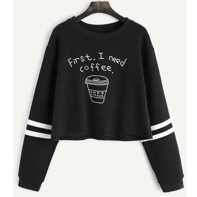 Женский свитер короткий милый с надписью|women hodies|crop sweatshirtsweatshirt tops |