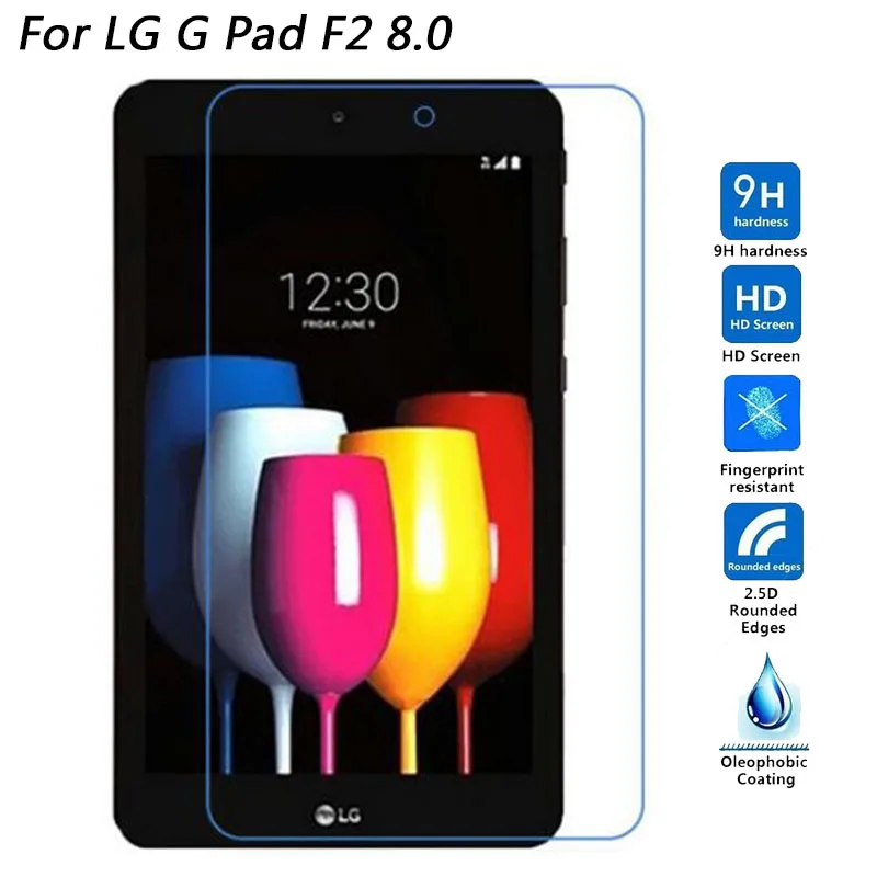 Для LG G Pad F2 8 0 LK460 закаленное стекло для pad f V495 HD защита экрана планшета 9H