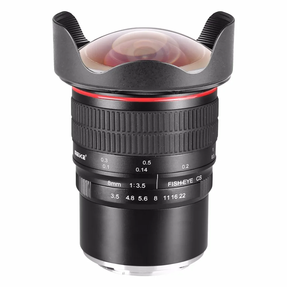 Объектив Meike 8 мм f/3 5 Ultra HD рыбий глаз для беззеркальной камеры Fujifilm с X образным