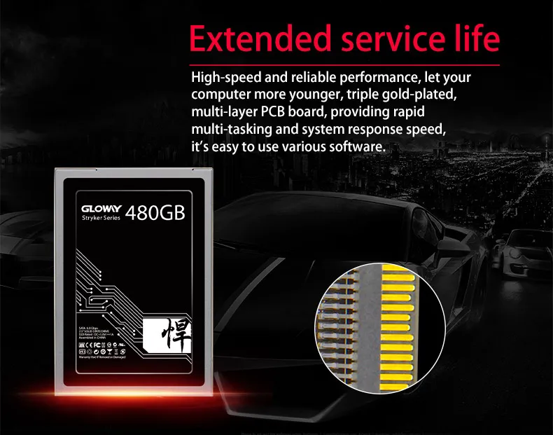 Gloway высокое качество 5 лет гарантии SSD 480 ГБ 720 ГБ, SATAIII, SSD SATA3 Твердотельный накопитель HD по заводской цене