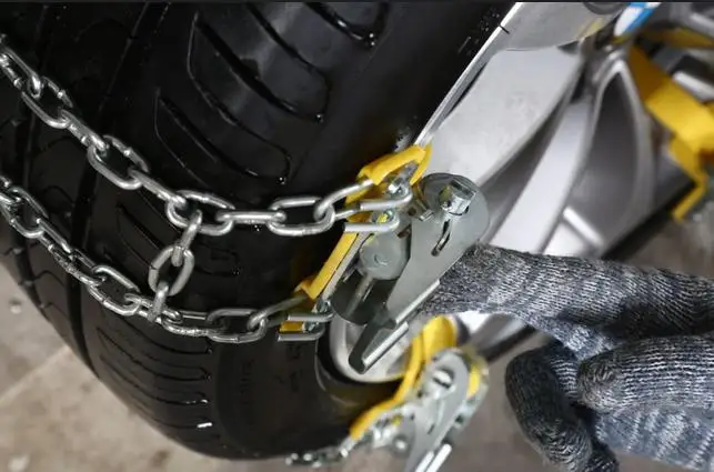 Прочная Автомобильная Нескользящая цепь из марганцевой стали легкое применение
