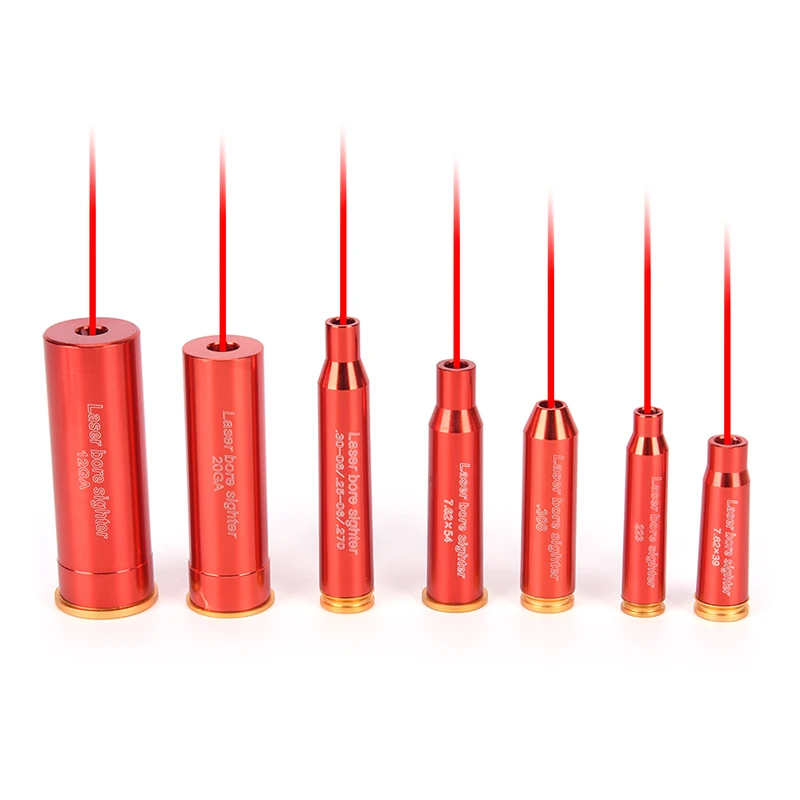 Красная охотничья красная лазерная боресовка CAL.308 .223 30-06 CAL7.62x39 7.62X54 12GA 20GA картридж