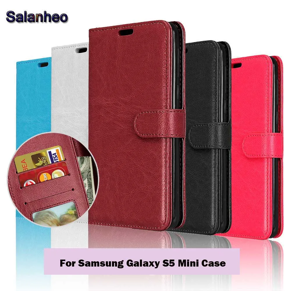 Кожаные чехлы книжки для Samsung Galaxy S5 Mini чехол samsung роскошный кошелек с отделениями