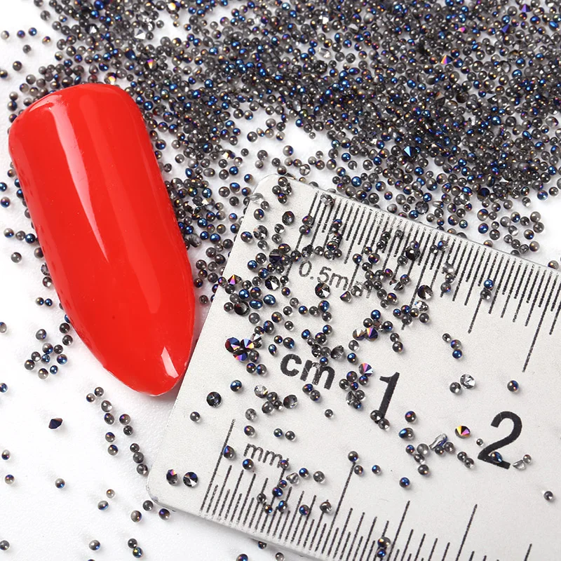 1Box 3D Glitter Nail Art Decorations Crystal Sand Gravel Design Manicure Gel Rhinestones Studs Strass Accessory PJ644 PJ646|strass accessories|nail