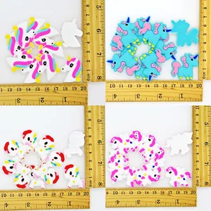 Мягкий ПВХ-орнамент Пони для родителей и детей, чехол для телефона дюйма, ручка, рамка для очков, Закладка, наушники, заколки для волос, 10 шт.