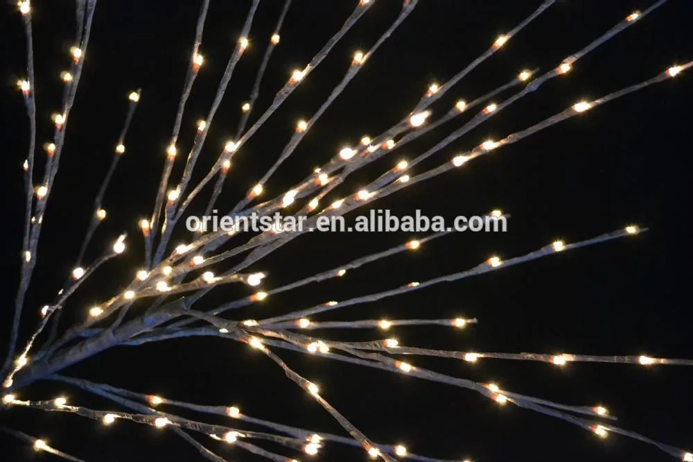 5" коричневый 160LED светильник с ивой, низкое напряжение с адаптером, с trunk природа обработки плюс смола база