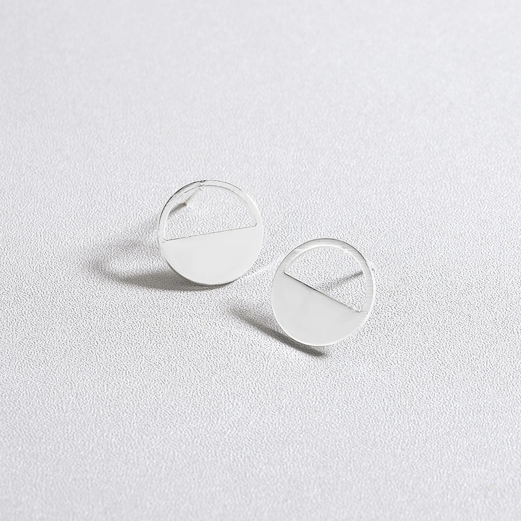Cxwind 2019 New Circle Earring Korean Earrings For Women Trendy Half Moon Round Statement Jewelry Girl oorbellen | Украшения и