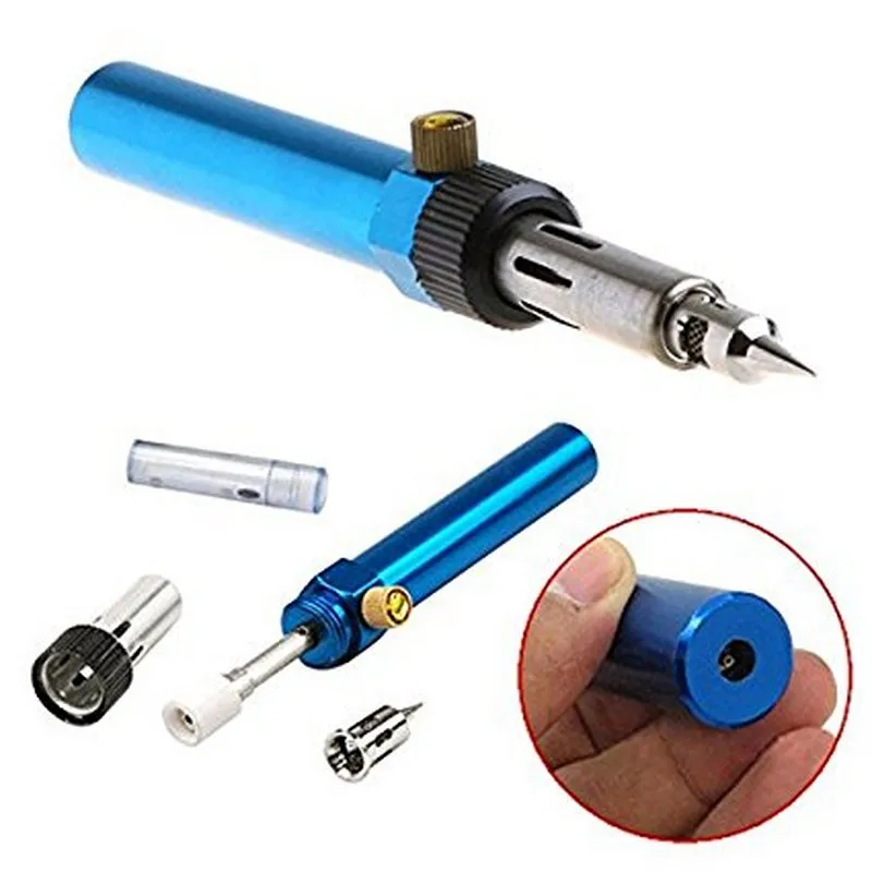 

Adjustable Gas Soldering Iron Pen Temperature Gas Soldering Iron Cordless Welding Pen Burner Butane Blow Torch Solder Iron