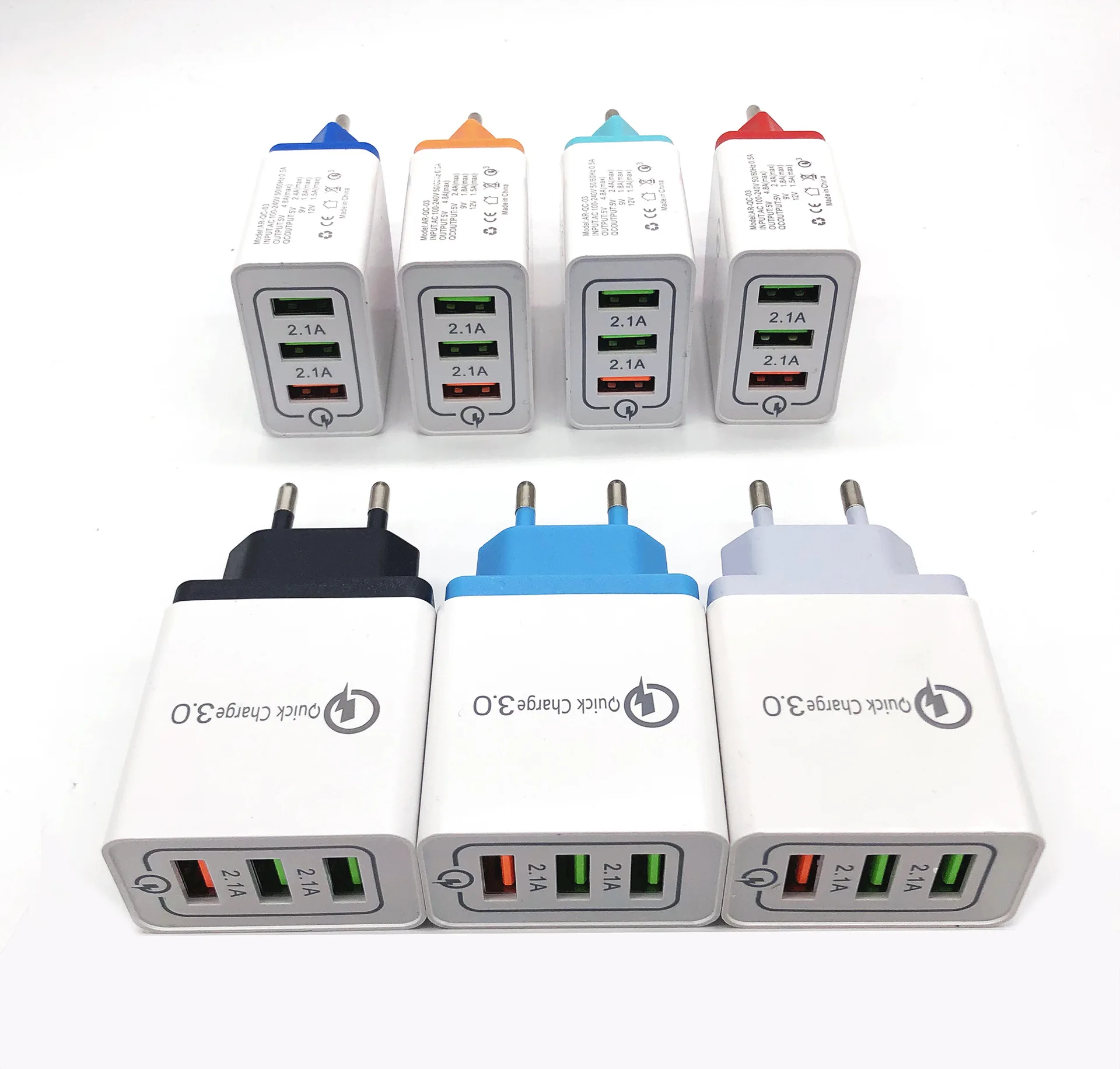 Универсальное быстрое зарядное устройство USB 18 W 3,0 5 V 3A для Iphone 7 8 EU US Plug для быстрой зарядки samsung s8 s9 huawei мобильного телефона