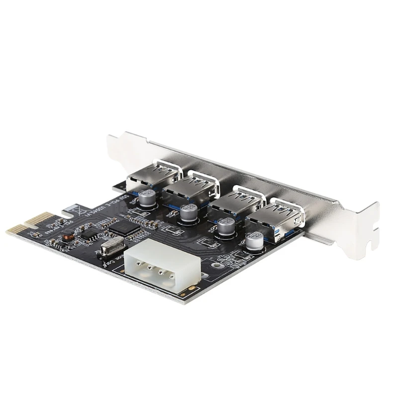 Адаптер расширения PCI-E для концентратора USB 3 0 с 4 портами PCI Express скорость 5 Гбит/с |