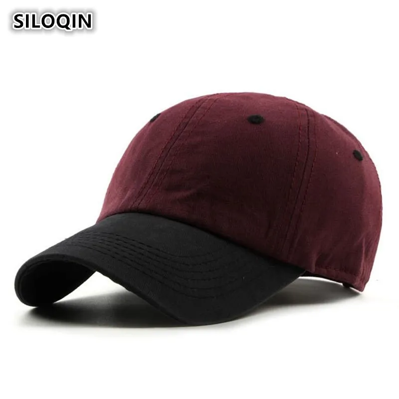SILOQIN, унисекс, хлопок, бейсбольная кепка s для мужчин и женщин, регулируемый размер, Ретро стиль, индивидуальная Кепка для пары, Snapback, молодежная брендовая Кепка