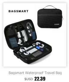 Bagsmart, дорожные электронные аксессуары, сумки, кабель для передачи данных, провод для наушников, линия питания, органайзер, сумка, чехол для флэш-диска, цифровая сумка