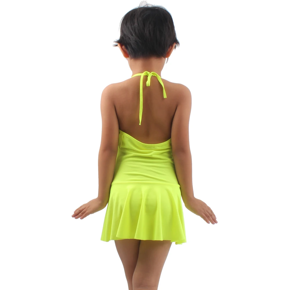 2018 детское цельное бикини в полоску с оборками для маленьких девочек детский